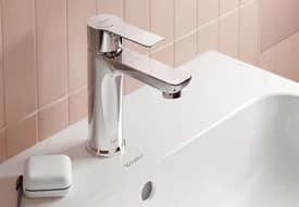 Faucet detail on a basin